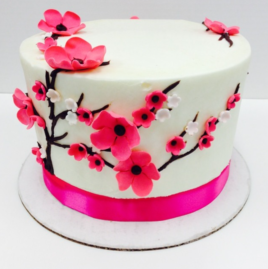 Cherry Blossom Cake — Rose Vanilla